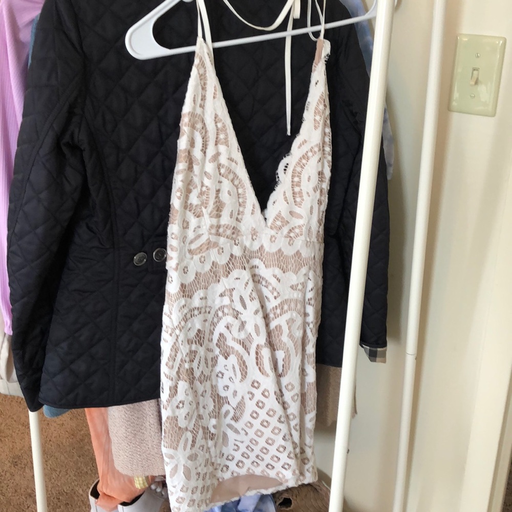 White lace dress